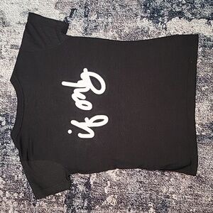 IF ONLY Grey Gray V Neck Short Sleeve Shirt